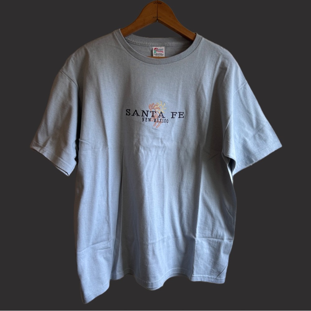 Vintage 90s Desert Heat Embroidered Santa Fe T-Shirt